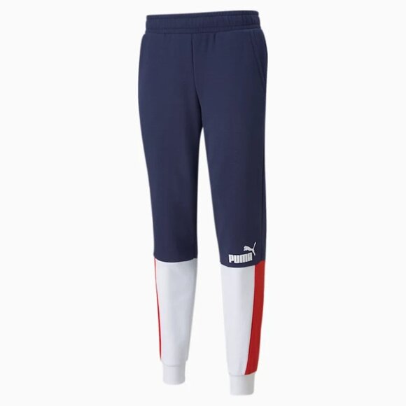 PUMA Essentials Block Men's Sweatpants - Picture 1 of 4